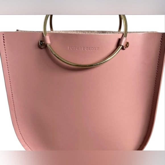 Future Glory Rockwell Midi Leather Bag in Soft Pink - Picture 3 of 4